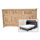 Mission Style Maple Wood Murphy Bed Cabinet | DS