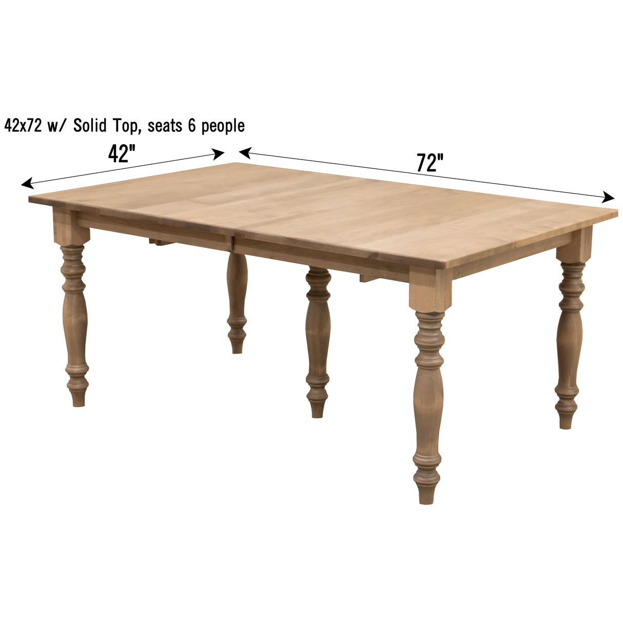 Modern Farm Leg Extending Dining Table