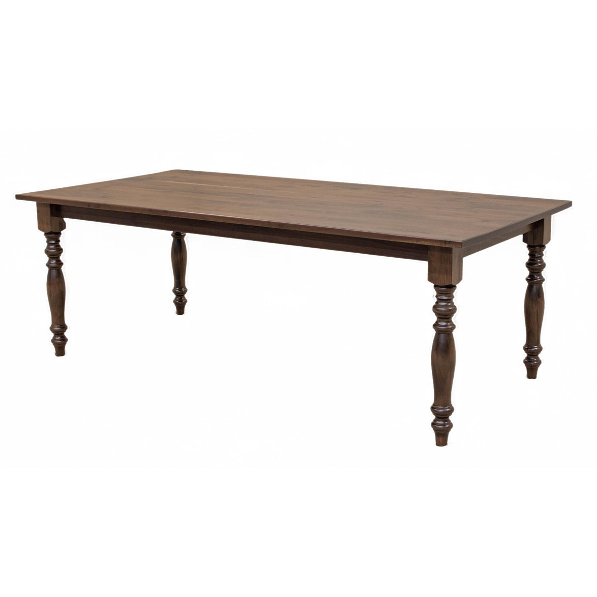 Modern Farm Leg Walnut Wood Extending Dining Table | CO