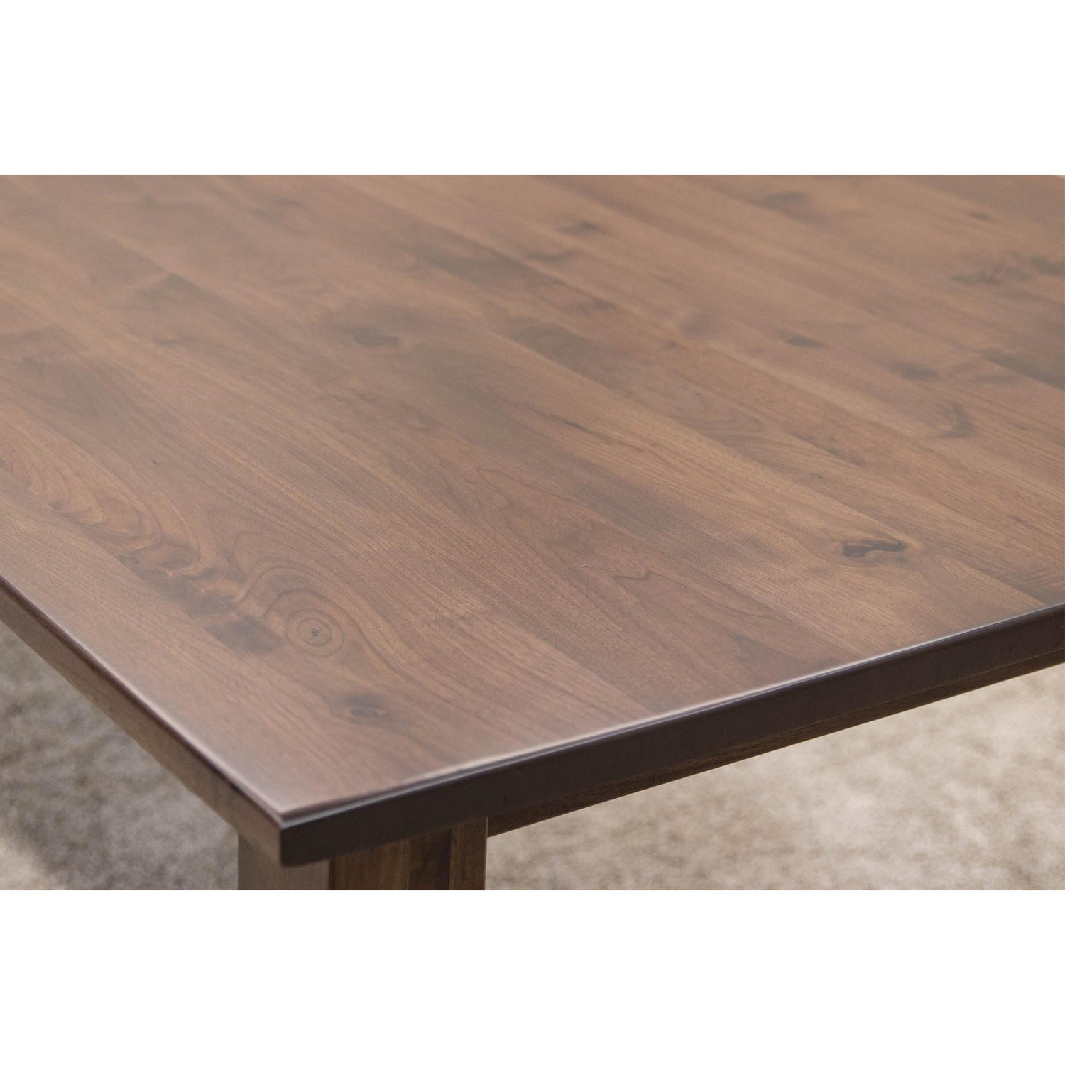 Modern Farm Leg Walnut Wood Extending Dining Table | CO