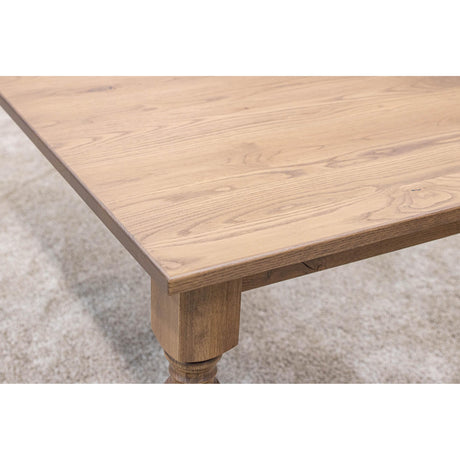 Modern Farm Leg White Oak Wood Extending Dining Table | WB