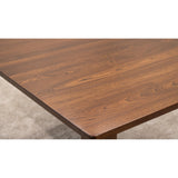 Modern Farm Leg Elm Wood Extending Dining Table | MC