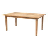 Shaker Mid Century Hickory Wood Dining Table | WB