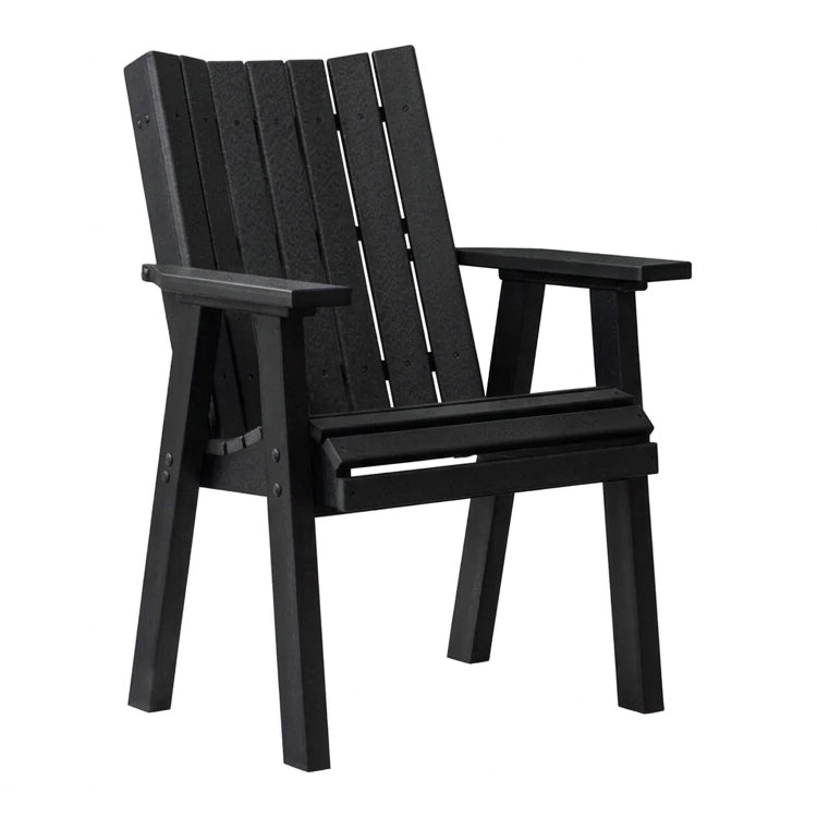Modura Poly Amish Outdoor Dining Chair | Black
