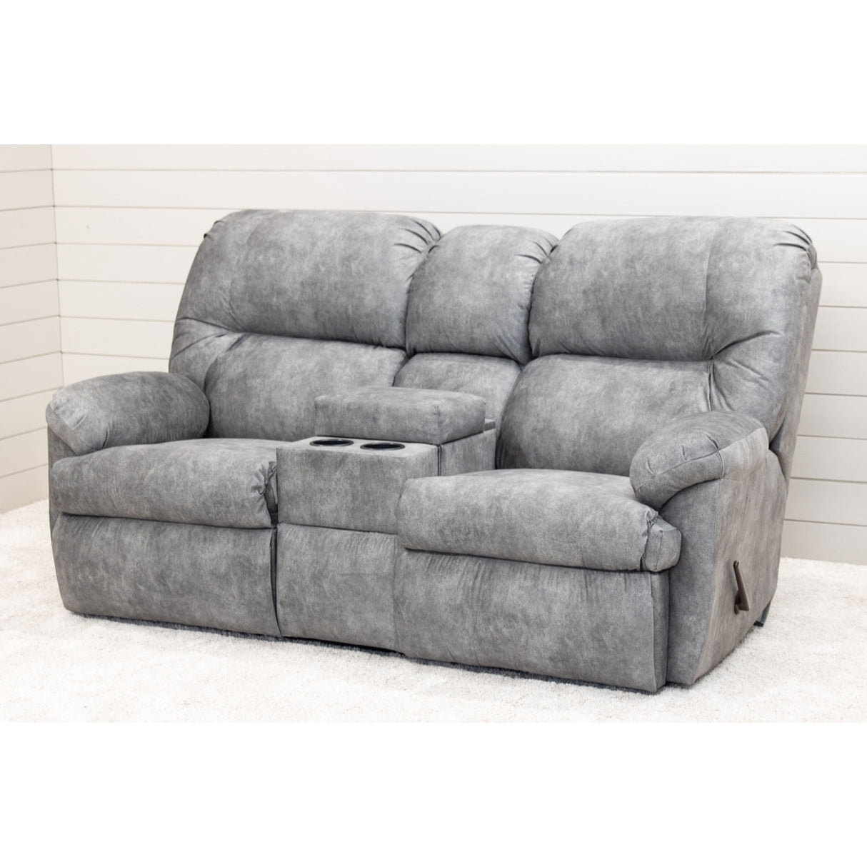 Montana Custom Reclining Loveseat with Console