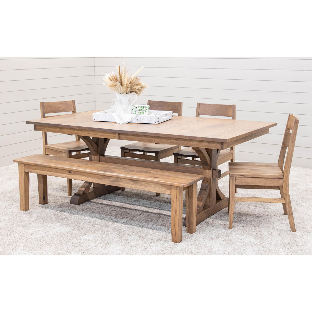 Laker Hickory Wood Side Dining Chair | WB