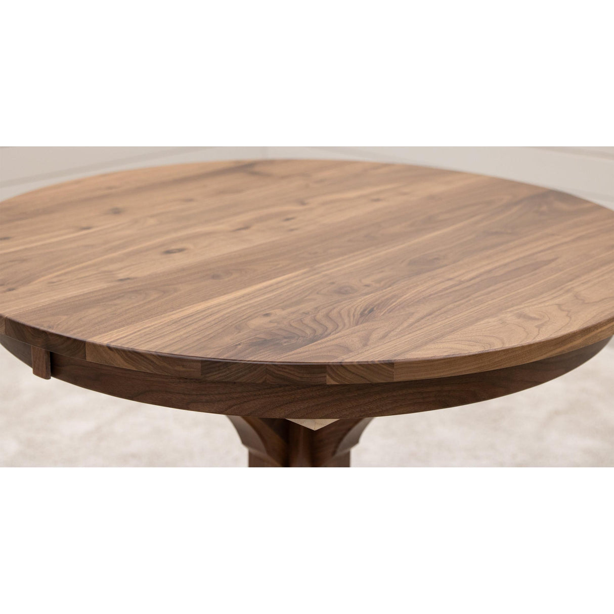 Newport Round Walnut Wood Pub Table | NAT