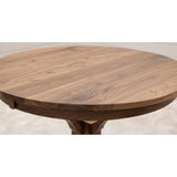 Newport Round Walnut Wood Pub Table | NAT