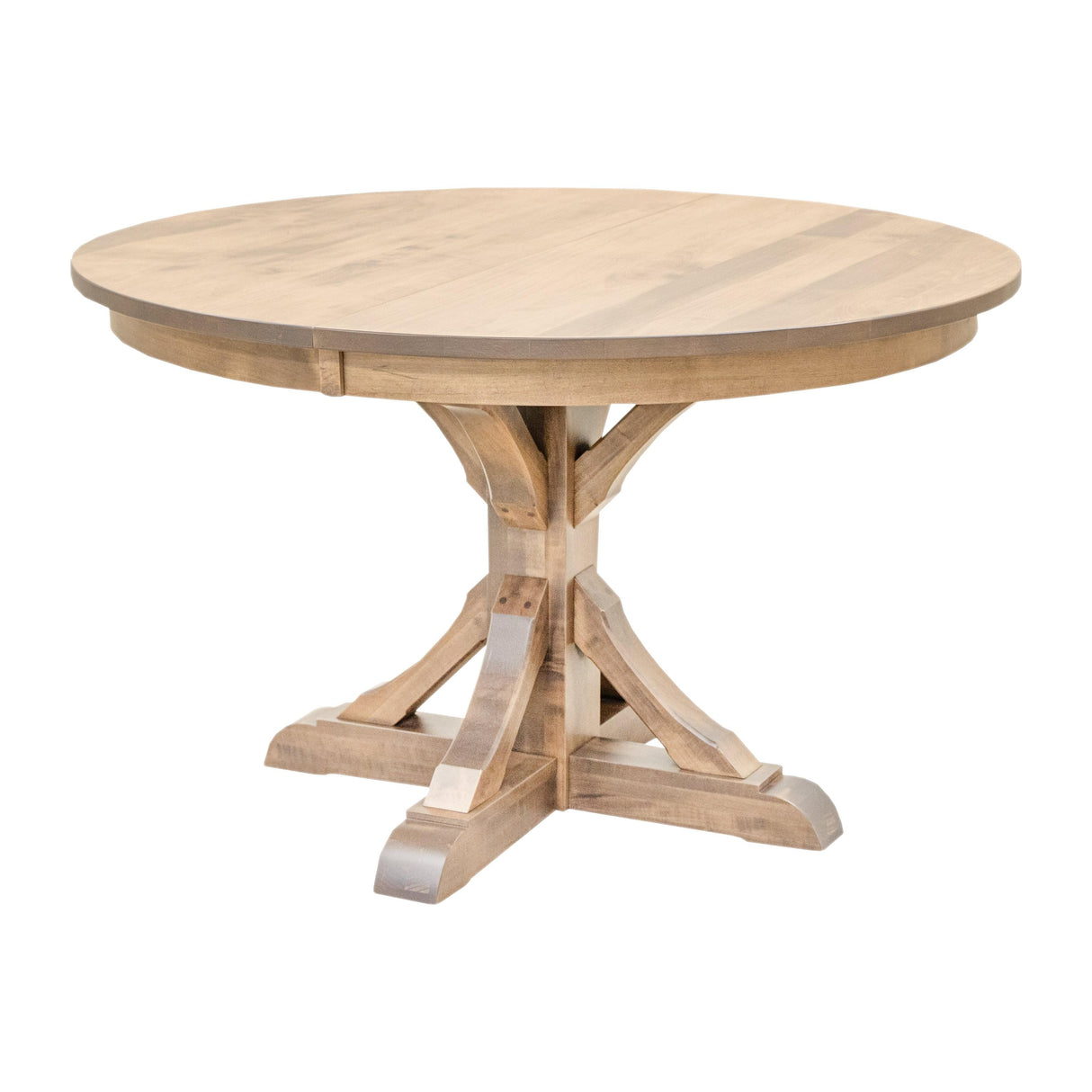 Newport Round Maple Wood Extending Dining Table | BLS