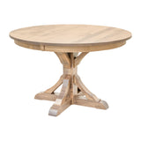 Newport Round Maple Wood Extending Dining Table | BLS