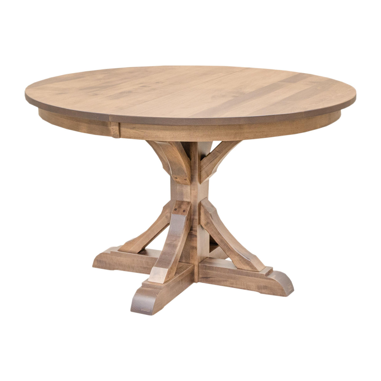 Newport Round Maple Wood Extending Dining Table | WB