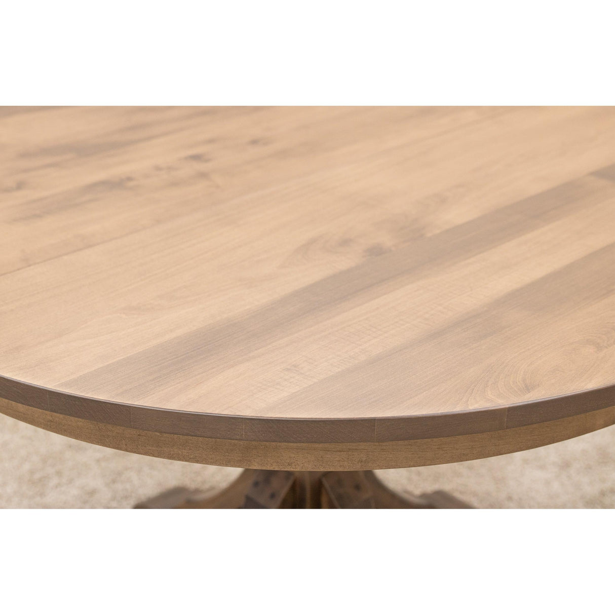 Newport Round Maple Wood Extending Dining Table | WB