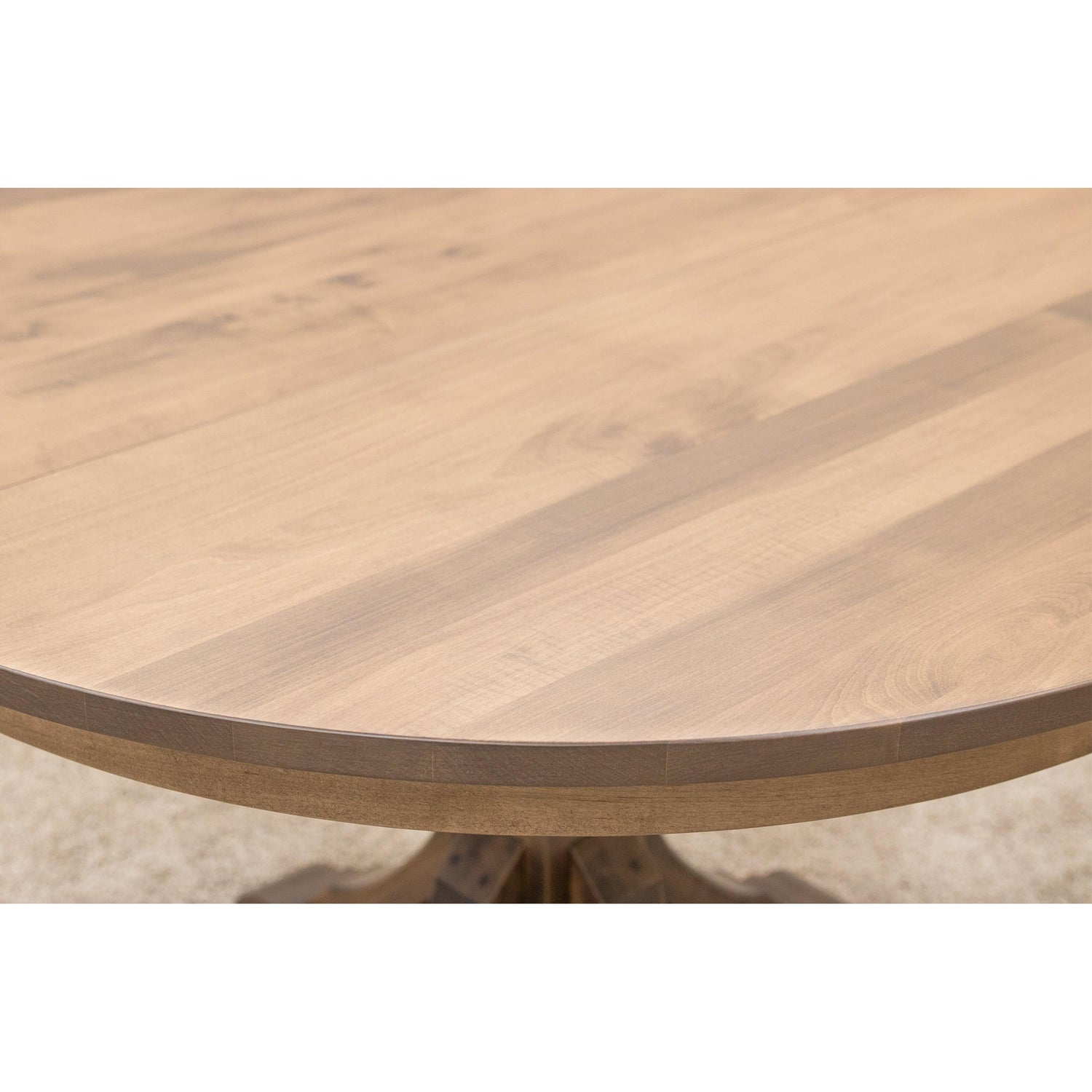 Newport Round Maple Wood Extending Dining Table | WB