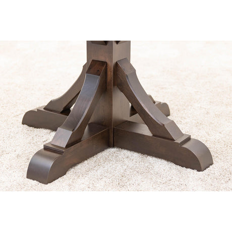 Newport Round Hickory Wood Extending Dining Table | BV