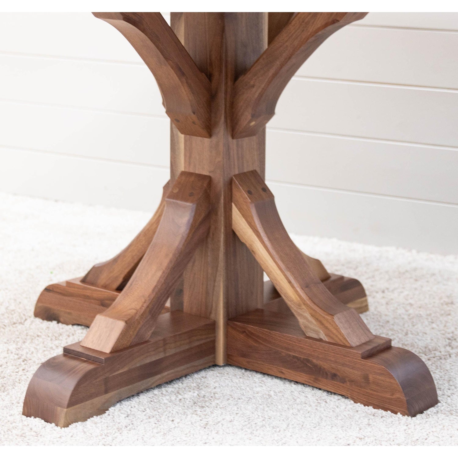 Newport Round Walnut Wood Extending Dining Table | NAT