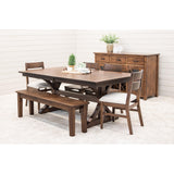 Newport Trestle Hickory Wood Extending Dining Table | BV