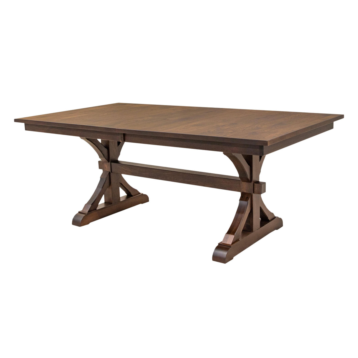 Newport Trestle Hickory Wood Extending Dining Table | BV