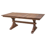 Newport Trestle Walnut Wood Extending Dining Table | NAT