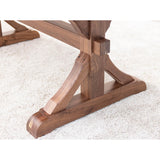 Newport Trestle Walnut Wood Extending Dining Table | NAT