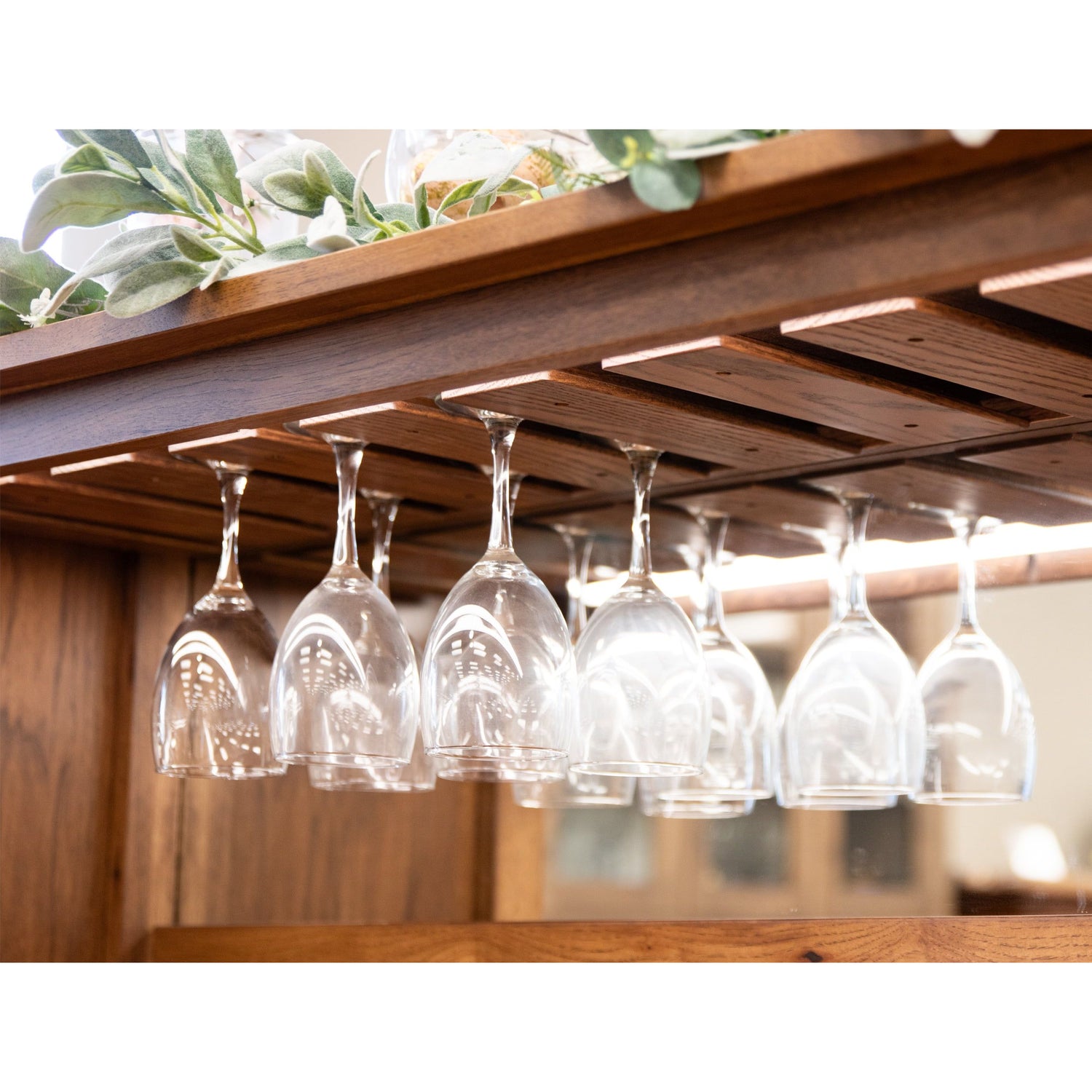 OBG Wine Buffet with Hutch Topper in Quarter Sawn White Oak Wood | GB