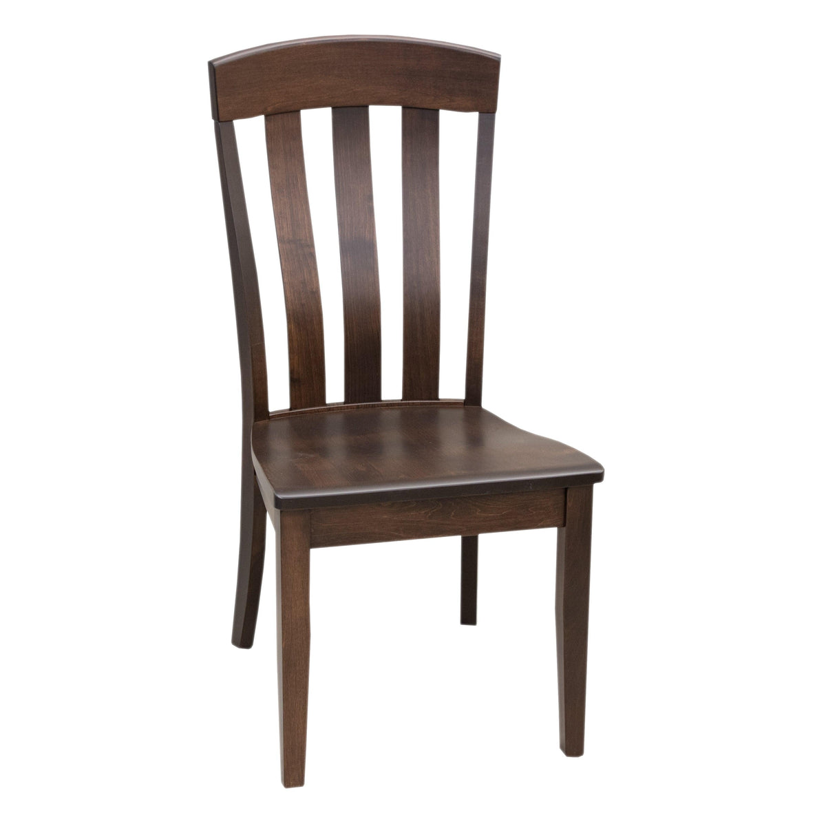 Oregon Maple Wood Side Dining Chair in Brown Velvet – Upstate Amish ...
