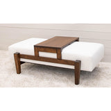 Ottoman with Tray in Hickory Wood | RH-ASB&R1-24