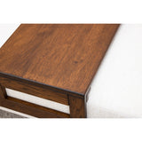 Ottoman with Tray in Hickory Wood | RH-ASB&R1-24