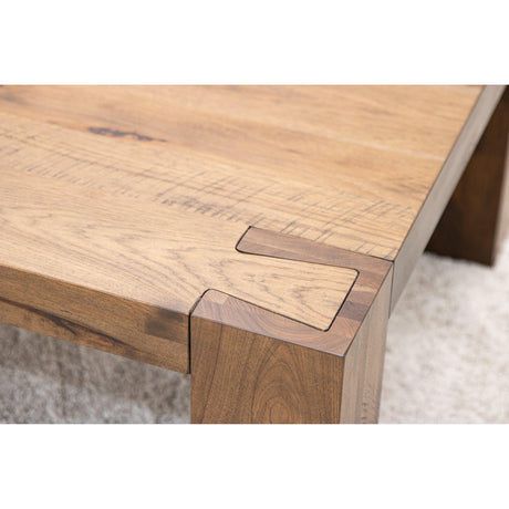 Oxford Hickory Wood Rectangle Coffee Table | CO