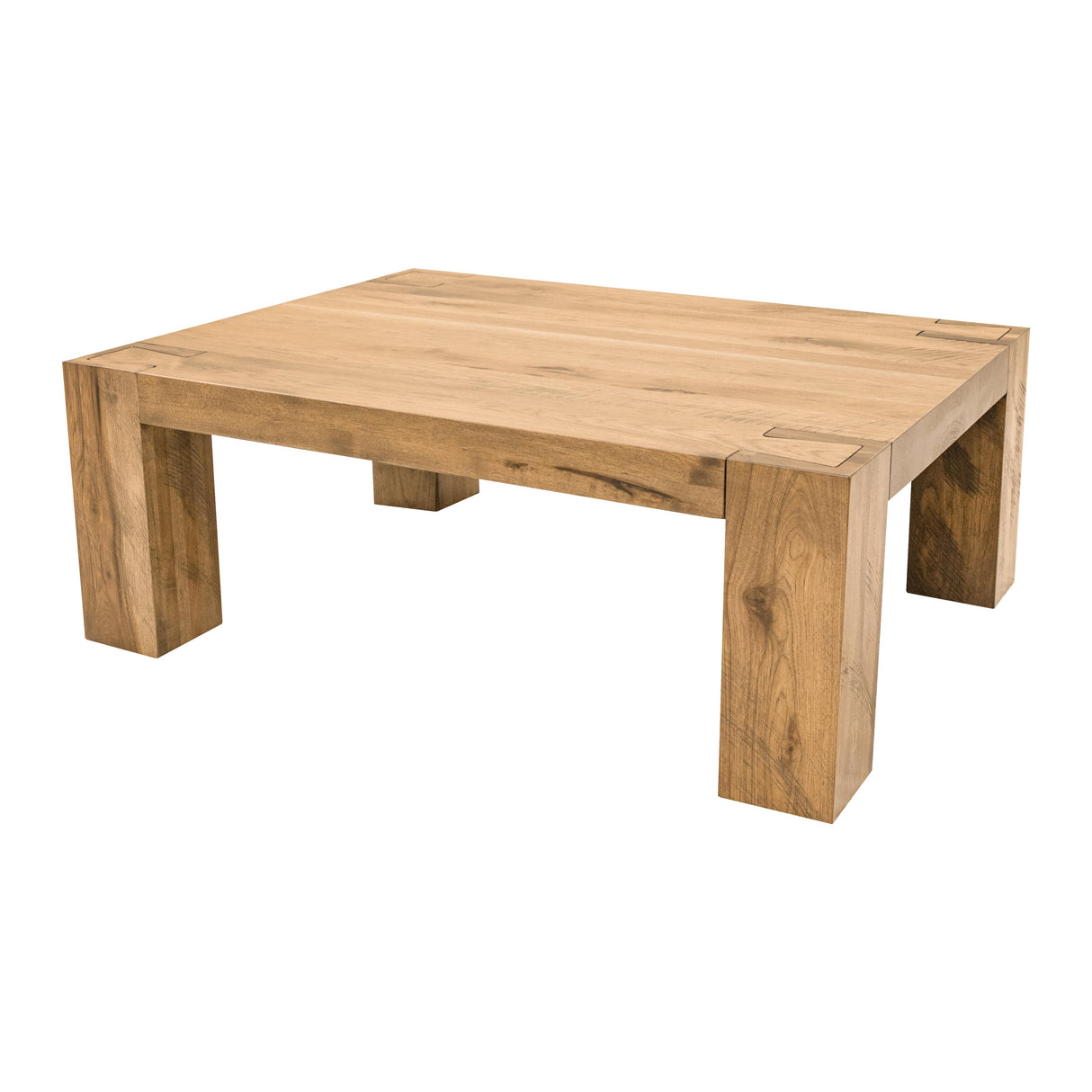 Oxford Hickory Wood Rectangle Coffee Table | WB
