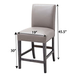 Parsons Enclosed Back Upholstered 24" Bar Stool | 38-4