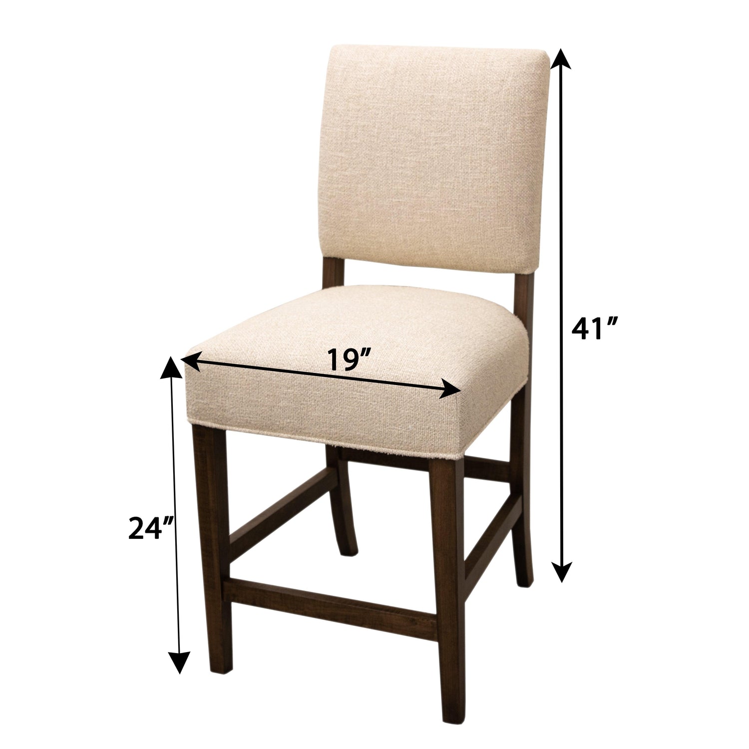 Parsons Open Back Upholstered 24" Bar Stool | C28-9