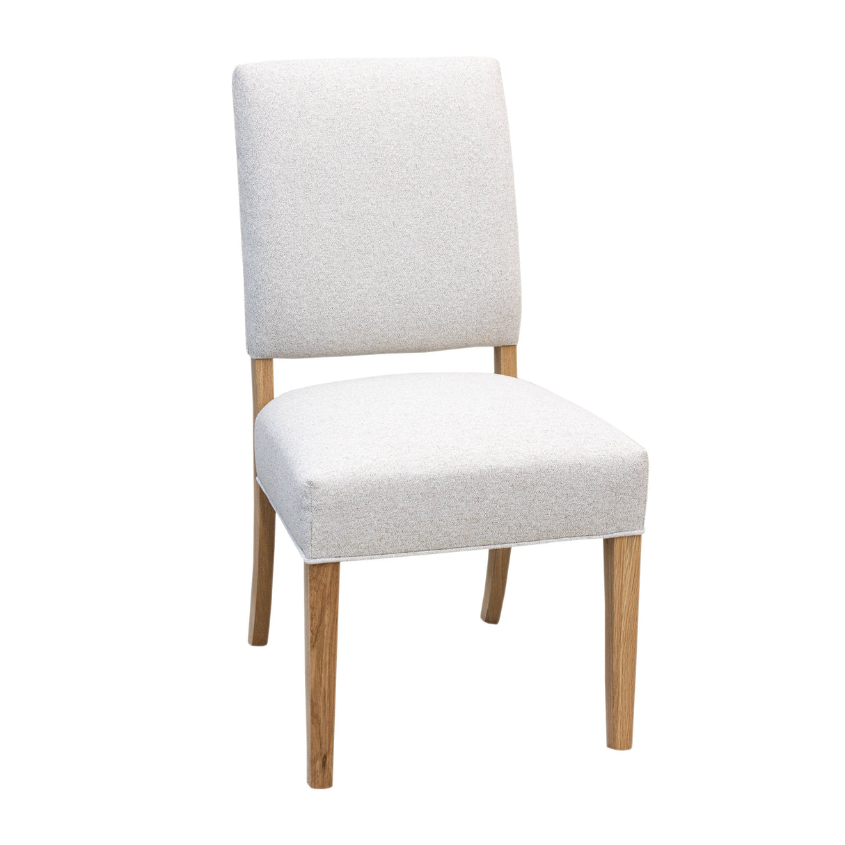 Parson Turned Leg White Oak Dining Set for 6-10 with Chairs