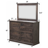 Portland 8-Drawer Tall Dresser