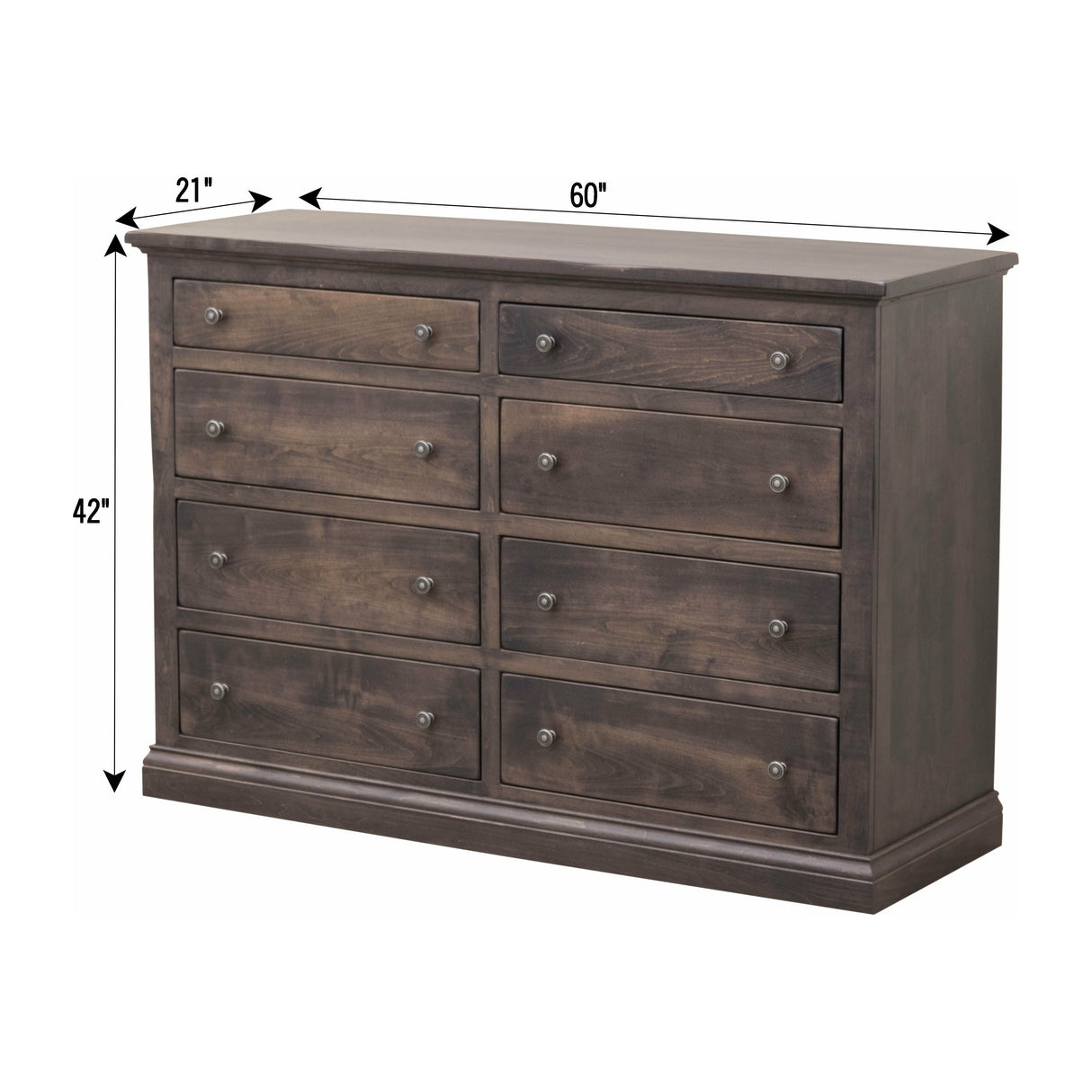 Portland 8-Drawer Tall Dresser