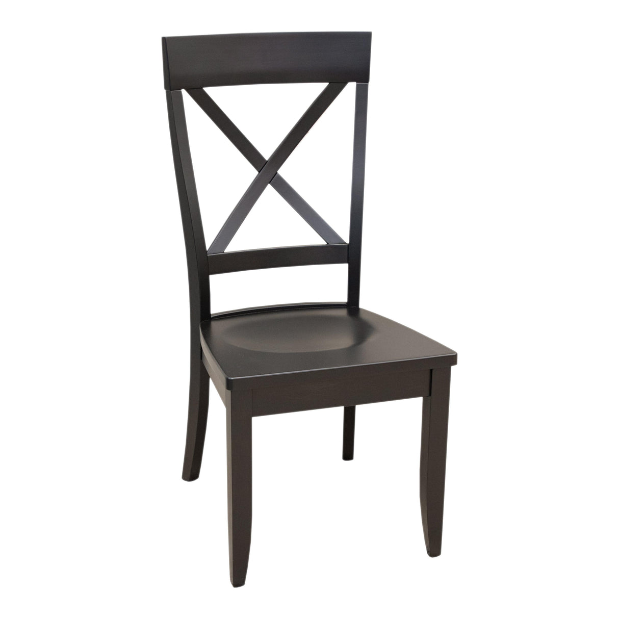 Portland X Back Maple Wood Side Dining Chair | EB