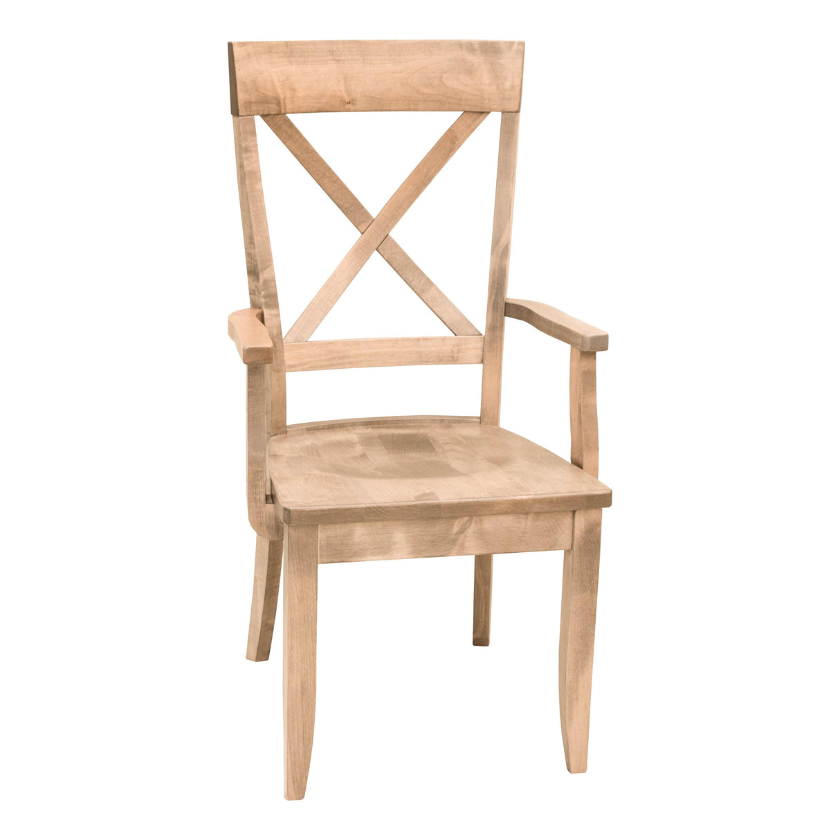 Portland X Back Maple Wood Arm Dining Chair | DS