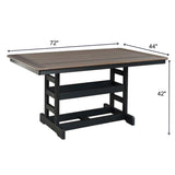Premier Outdoor Amish Poly Rectangle Bar Height Table - S-Upstate Amish Furniture