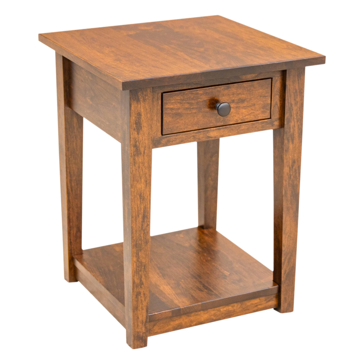 Riverton Cherry Wood Large Square Open End Table | MC
