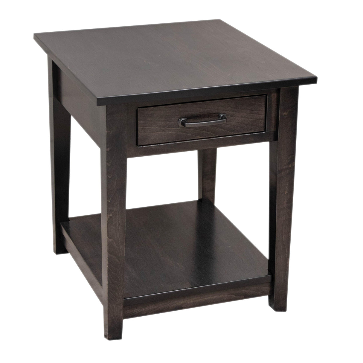 Riverton Maple Wood Large Square Open End Table | DK