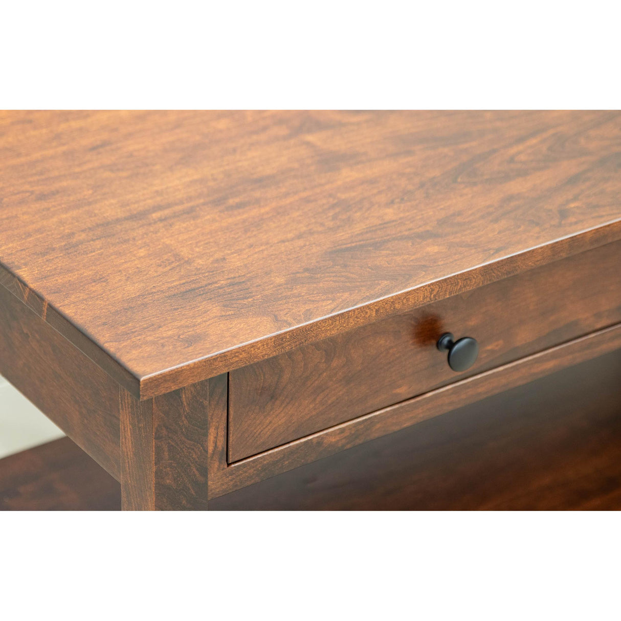 Riverton Cherry Wood Rectangle Open Coffee Table | MC