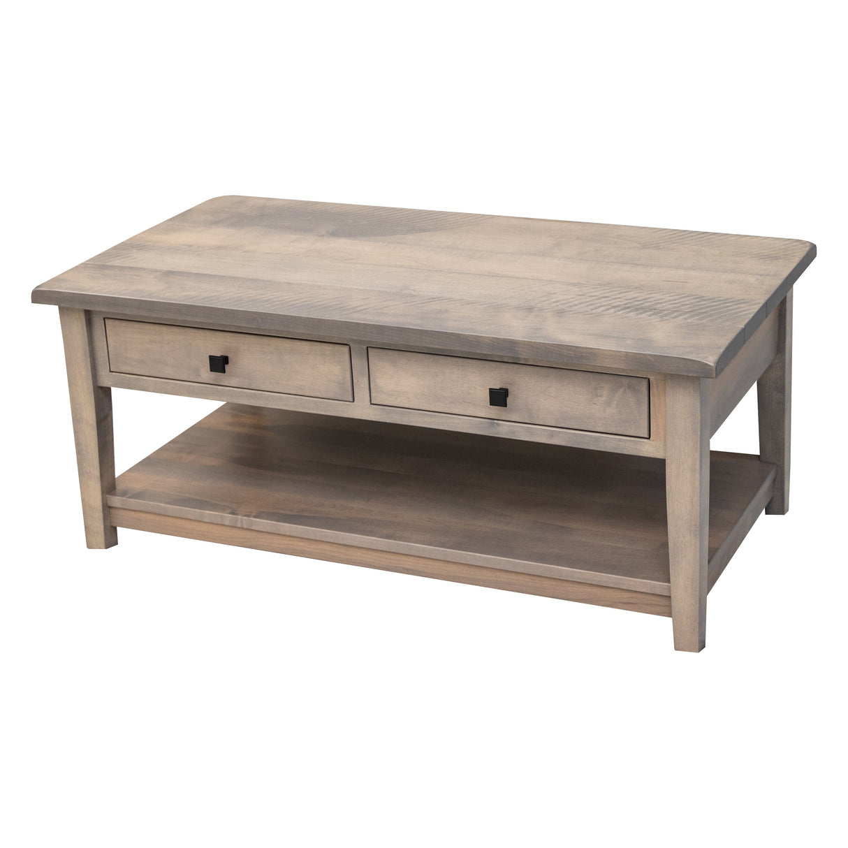 Rustic Riverton Rectangle Open Coffee Table