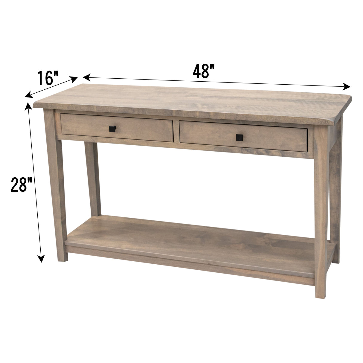 Rustic Riverton Open Sofa Table