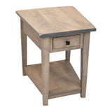 Riverton Rustic Wedge End Table