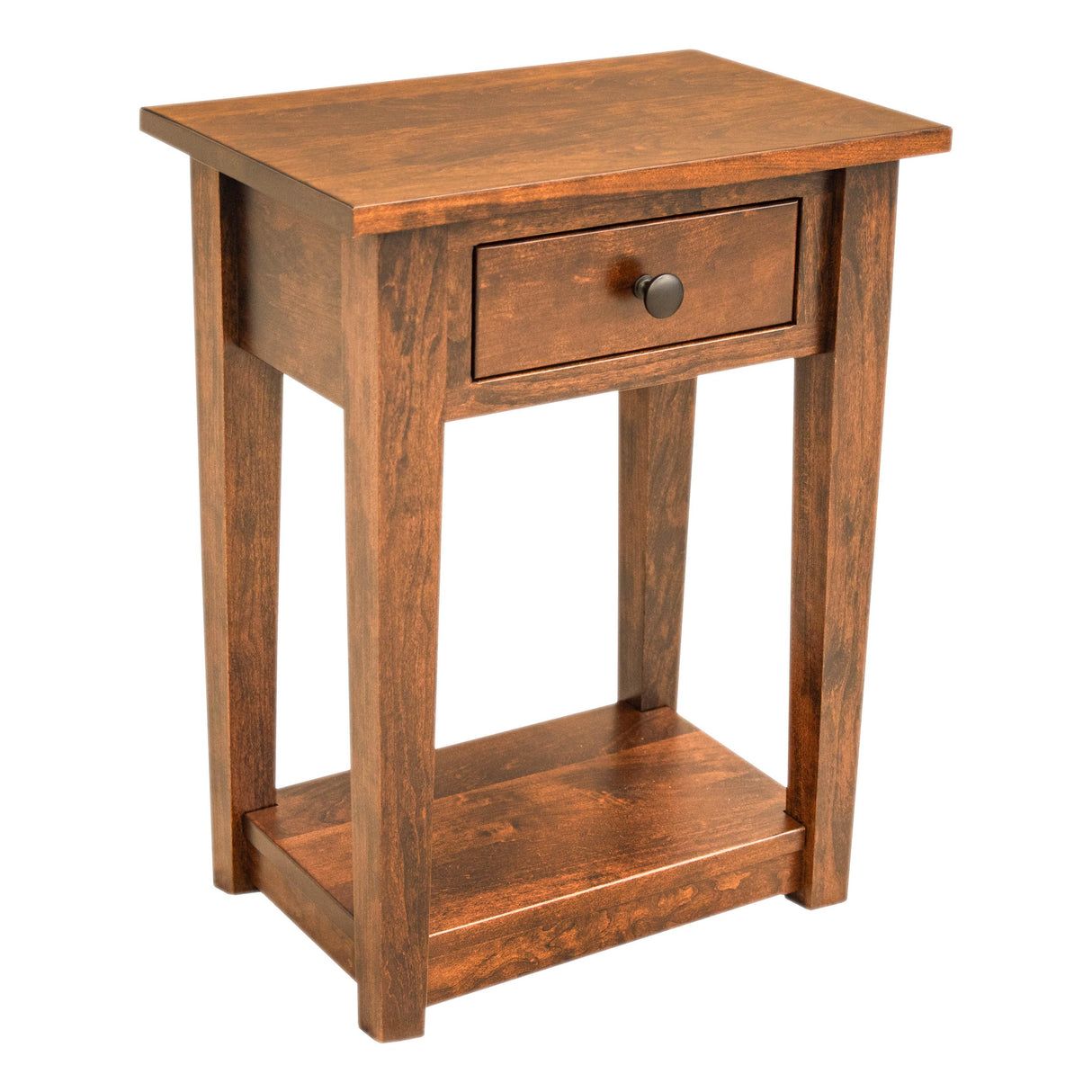 Riverton Cherry Wood Small Rectangle Open End Table | MC