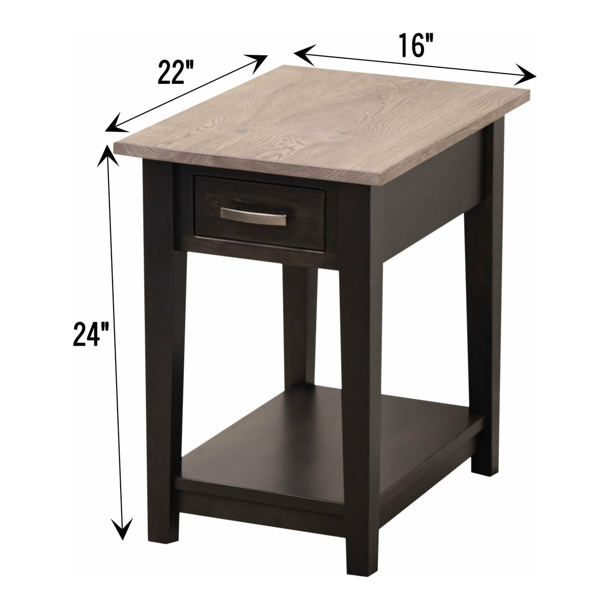 Riverton Small Rectangle Open End Table