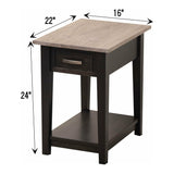 Riverton Small Rectangle Open End Table