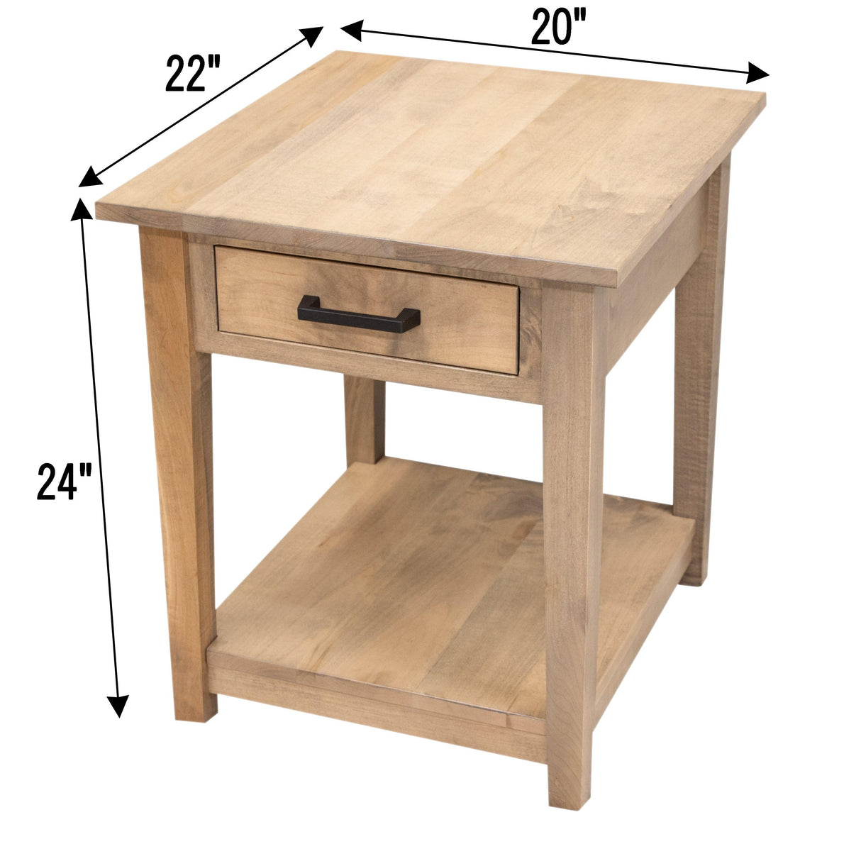 Riverton Large Square Open End Table