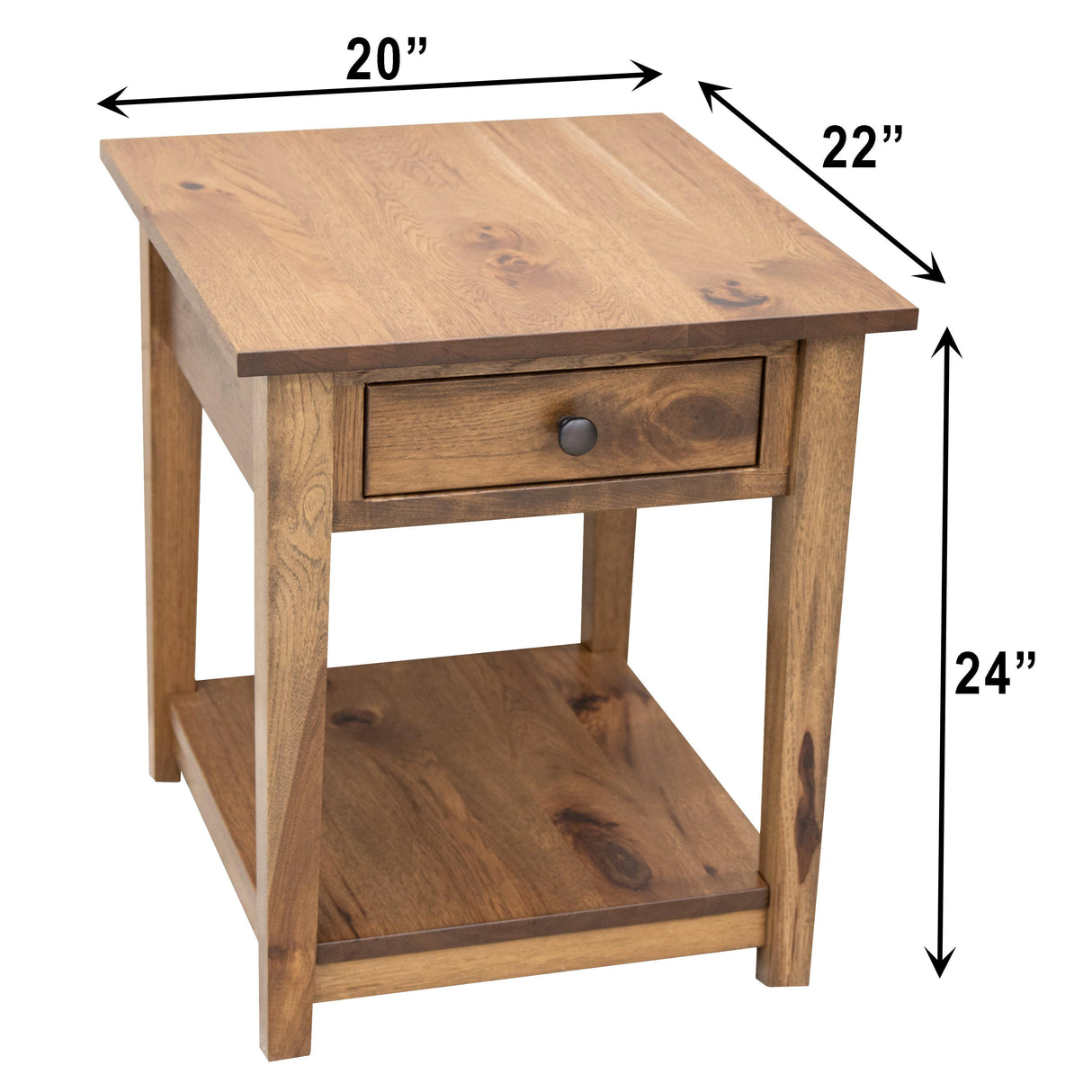 Riverton Large Square Open End Table