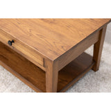 Riverton Hickory Wood Rectangle Open Coffee Table | HC