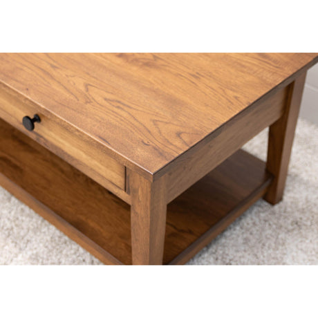 Riverton Hickory Wood Rectangle Open Coffee Table | HC